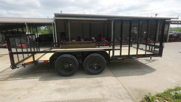 7x16 Dovetail Utility Trailer with Side Gate (2) 3500lb Axle 7k GVWR - Image 7