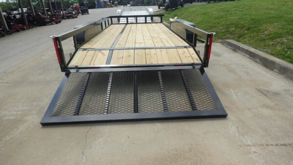 7x16 Dovetail Utility Trailer with Side Gate (2) 3500lb Axle 7k GVWR - Image 12