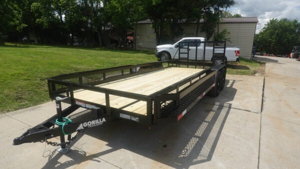 7x20 Heavy Duty Dovetail Utility Trailer Side Baskets (2) 5,200lb Axles Brakes - Image 10