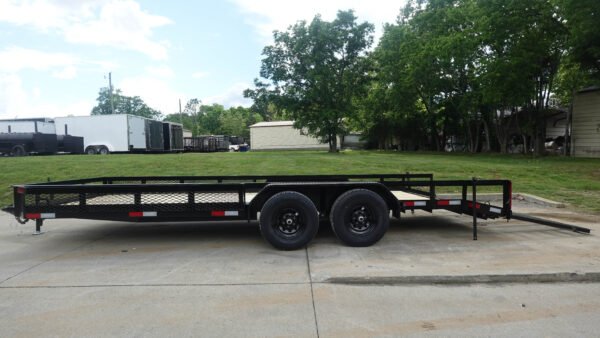 7x20 Heavy Duty Dovetail Utility Trailer Side Baskets (2) 5,200lb Axles Brakes - Image 15