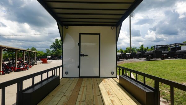 8.5' x 24' White Hybrid Trailer - Image 5