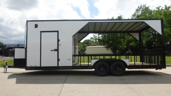 8.5' x 24' White Hybrid Trailer - Image 9