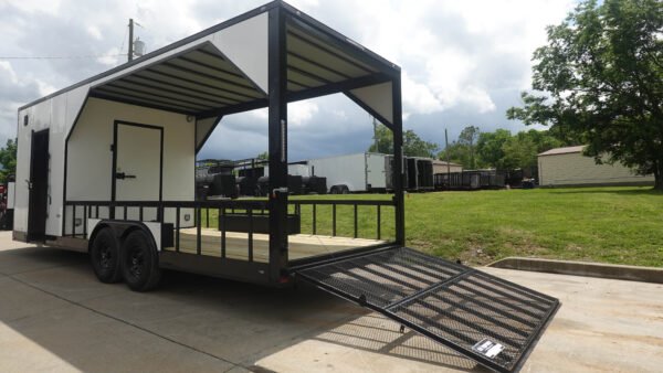 8.5' x 24' White Hybrid Trailer - Image 10