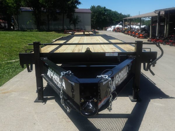 8.5x25 IBeam Deckover Dovetail Trailer (2) 10K Axles King Kong Ramps - Image 13