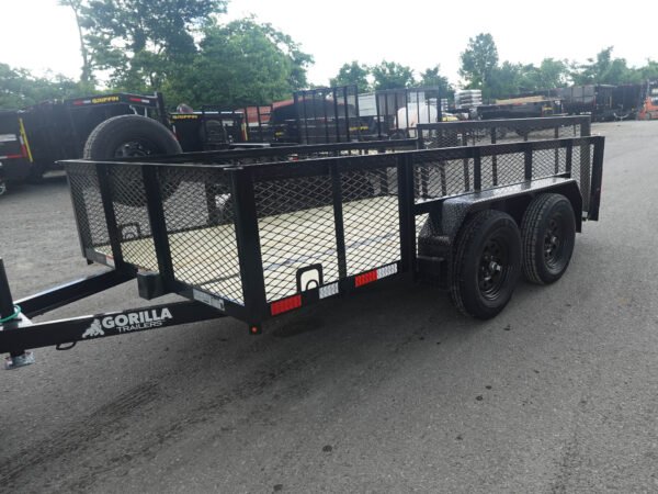 7' X 12' Dovetail Utility Trailer 2ft Mesh