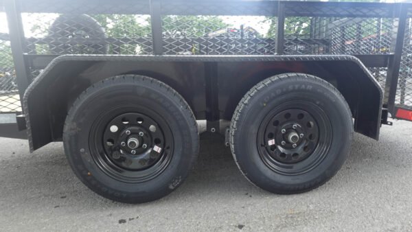 7' X 12' Dovetail Utility Trailer 2ft Mesh - Image 7