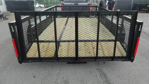 7' X 12' Dovetail Utility Trailer 2ft Mesh - Image 4