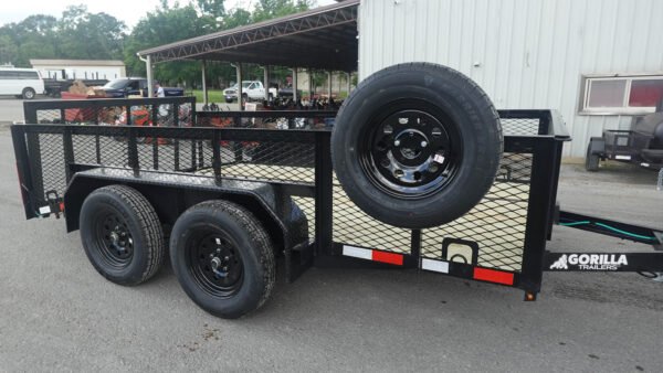 7' X 12' Dovetail Utility Trailer 2ft Mesh - Image 5