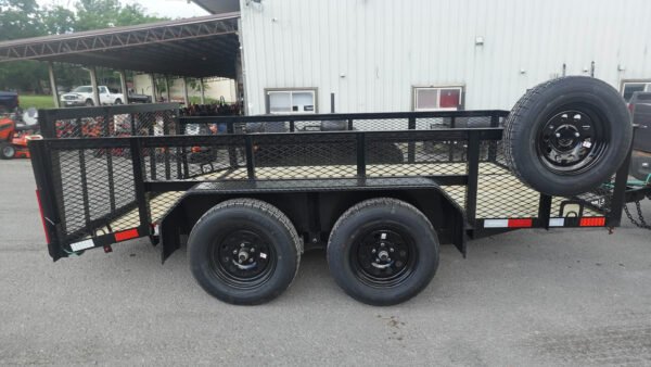 7' X 12' Dovetail Utility Trailer 2ft Mesh - Image 6