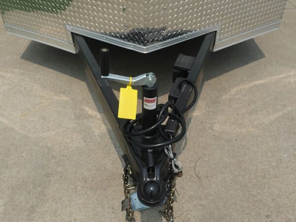 7x16 Tandem White V-Nose Hybrid Enclosed Trailer - Image 14