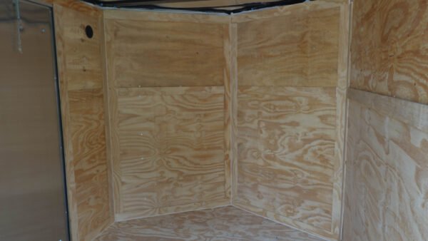 7x16 Tandem White V-Nose Hybrid Enclosed Trailer - Image 15
