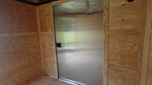 7x16 Tandem White V-Nose Hybrid Enclosed Trailer - Image 16