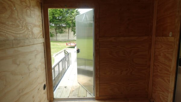 7x16 Tandem White V-Nose Hybrid Enclosed Trailer - Image 18