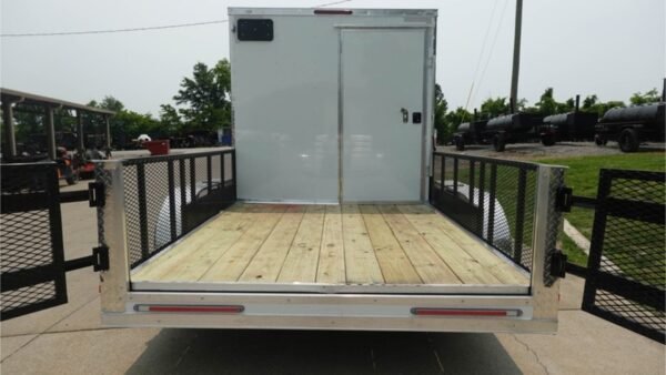 7x16 Tandem White V-Nose Hybrid Enclosed Trailer - Image 9