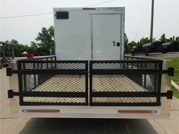 7x16 Tandem White V-Nose Hybrid Enclosed Trailer - Image 10
