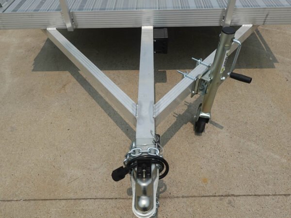 7' x 18' All Aluminum Utility Trailer Dual Axle Straight Deck - Image 13