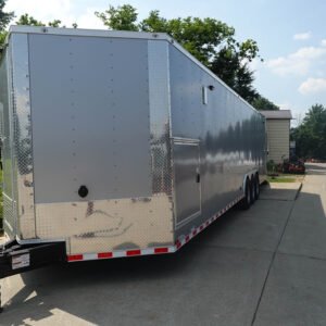 8.5' x 32' Silver Enclosed Trailer (3) 7,000LB Axles