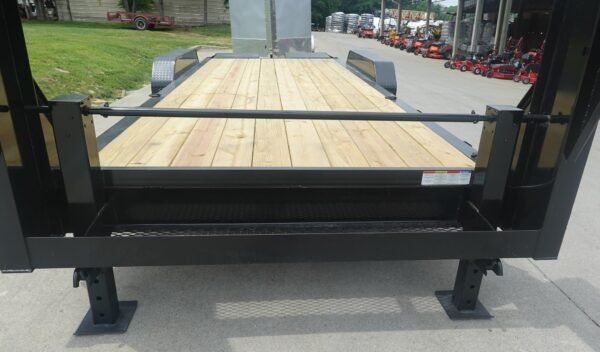 7x20 Gooseneck Equipment Trailer (2) 7K Axles with Brakes & Mini King Kong Ramps 14K GVWR - Image 7