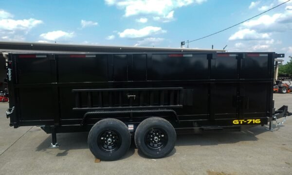 7x16 Telescopic Dump Trailer with 4ft Sides (2) 7K Axles 14k GVWR - Image 7