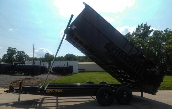 7x16 Telescopic Dump Trailer with 4ft Sides (2) 7K Axles 14k GVWR - Image 8