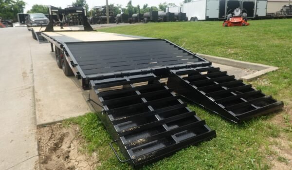 8.5x25 Gooseneck Deckover Dovetail Trailer (2) 10K Axles King Kong Ramps 20K GVWR - Image 8