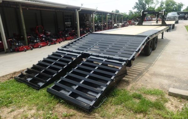 8.5x25 Gooseneck Deckover Dovetail Trailer (2) 10K Axles King Kong Ramps 20K GVWR - Image 10