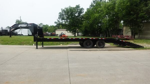 8.5x25 Gooseneck Deckover Dovetail Trailer (2) 10K Axles King Kong Ramps 20K GVWR - Image 2