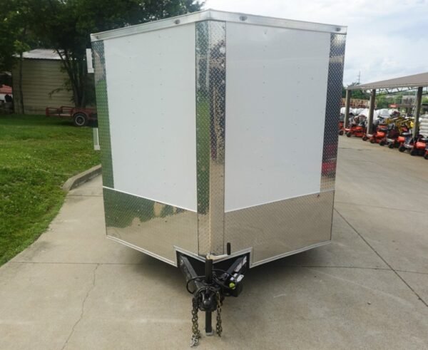 8.5' x 20' White V-Nose Hybrid Enclosed Trailer - Image 2