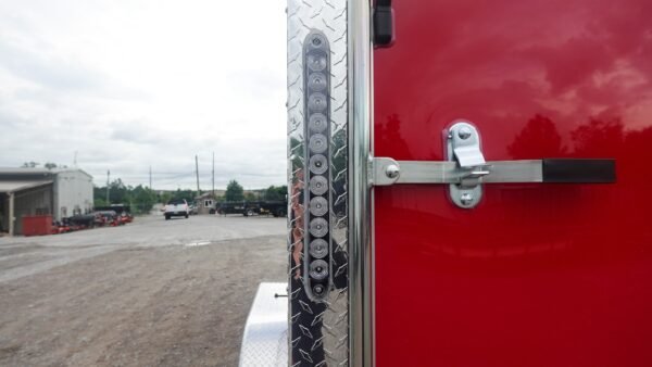 7x16 Red  V-Nose Enclosed Trailer (2) 3,500lb Axles 7ft Interior - Image 10