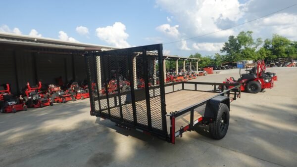 6.4x12 Straight Deck Utility Trailer 3,500lb Axles Tall Gate - Image 11