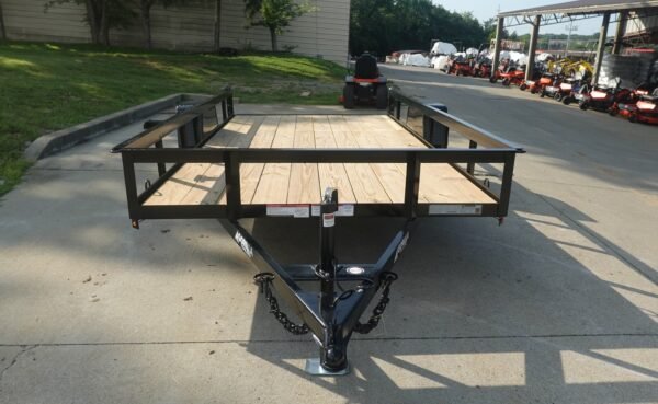 6.4x12 Straight Deck Utility Trailer 3,500lb Axles Tall Gate - Image 4