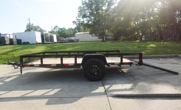 6.4x12 Straight Deck Utility Trailer 3,500lb Axles Tall Gate - Image 6