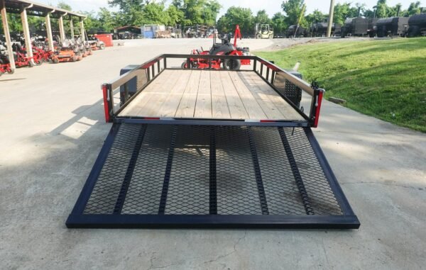 6.4x12 Straight Deck Utility Trailer 3,500lb Axles Tall Gate - Image 8