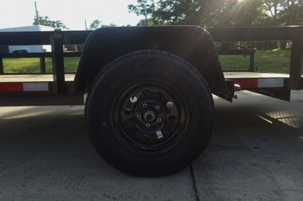 6.4x12 Straight Deck Utility Trailer 3,500lb Axles Tall Gate - Image 13