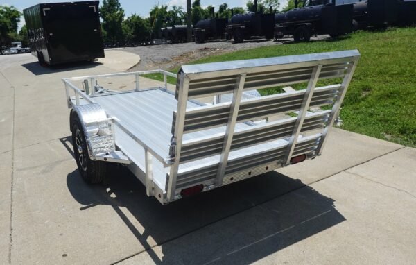 5' x 10' Aluminum Utility Trailer W Gate and Mag Wheels 3500lb Axle - Image 7