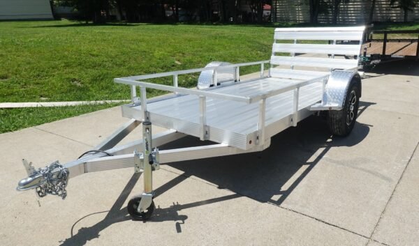 5' x 10' Aluminum Utility Trailer W Gate and Mag Wheels 3500lb Axle - Image 2