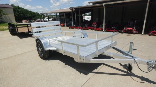 5' x 10' Aluminum Utility Trailer W Gate and Mag Wheels 3500lb Axle - Image 3
