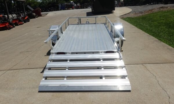 5' x 10' Aluminum Utility Trailer W Gate and Mag Wheels 3500lb Axle - Image 9