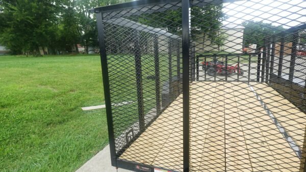 6.4x16 Dovetail Utility Trailer with 4ft Mesh Side (2) 3,500lb Axles - Image 18