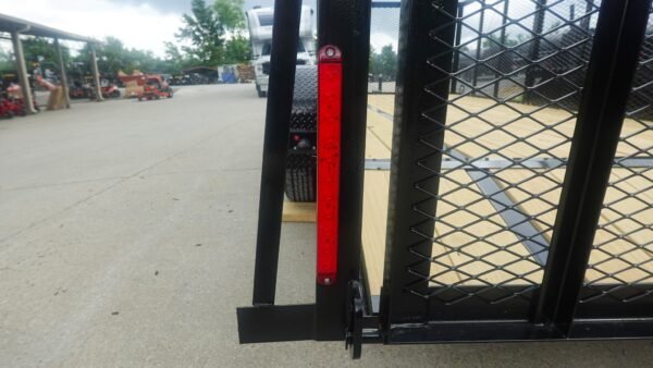 6.4x16 Dovetail Utility Trailer with 4ft Mesh Side (2) 3,500lb Axles - Image 9