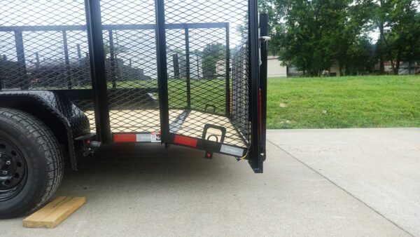 6.4x16 Dovetail Utility Trailer with 4ft Mesh Side (2) 3,500lb Axles - Image 13