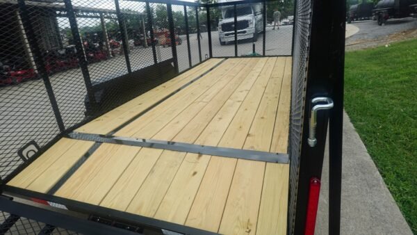 6.4x16 Dovetail Utility Trailer with 4ft Mesh Side (2) 3,500lb Axles - Image 14