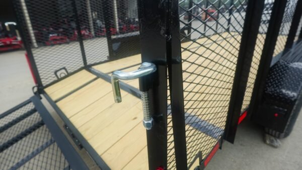 6.4x16 Dovetail Utility Trailer with 4ft Mesh Side (2) 3,500lb Axles - Image 15