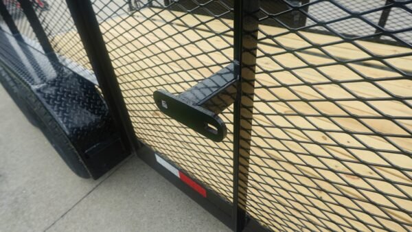 6.4x16 Dovetail Utility Trailer with 4ft Mesh Side (2) 3,500lb Axles - Image 17