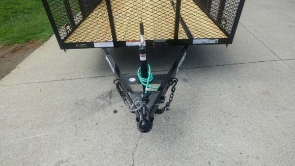 6.4x14 Dovetail Utility Trailer with 2ft Mesh Sides (2) 3500lb Axle - Image 12