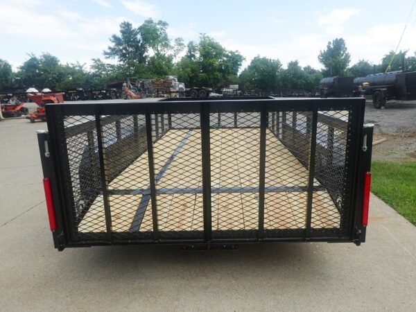 6.4x14 Dovetail Utility Trailer with 2ft Mesh Sides (2) 3500lb Axle - Image 7