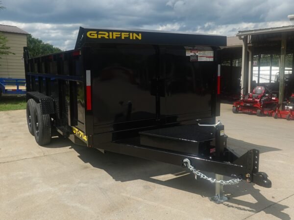 7x14 Hydraulic Dump Trailer 3ft Sides 2-7k Axles GVWR 14K - Image 3