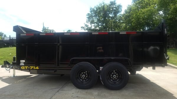 7x14 Hydraulic Dump Trailer 3ft Sides 2-7k Axles GVWR 14K - Image 5
