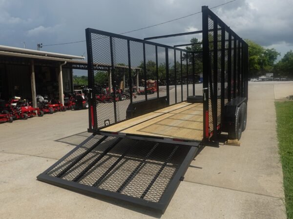 6.4x18 Straight Tail Utility Trailer 6ft Mesh (2) 3500lb Axles - Image 10
