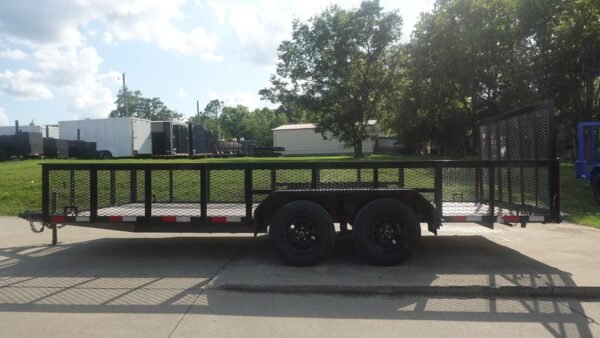 6.4x18 Utility Trailer with 2FT Mesh Sides & Gate (2) 3,500LB Axles GVWR 7K - Image 7